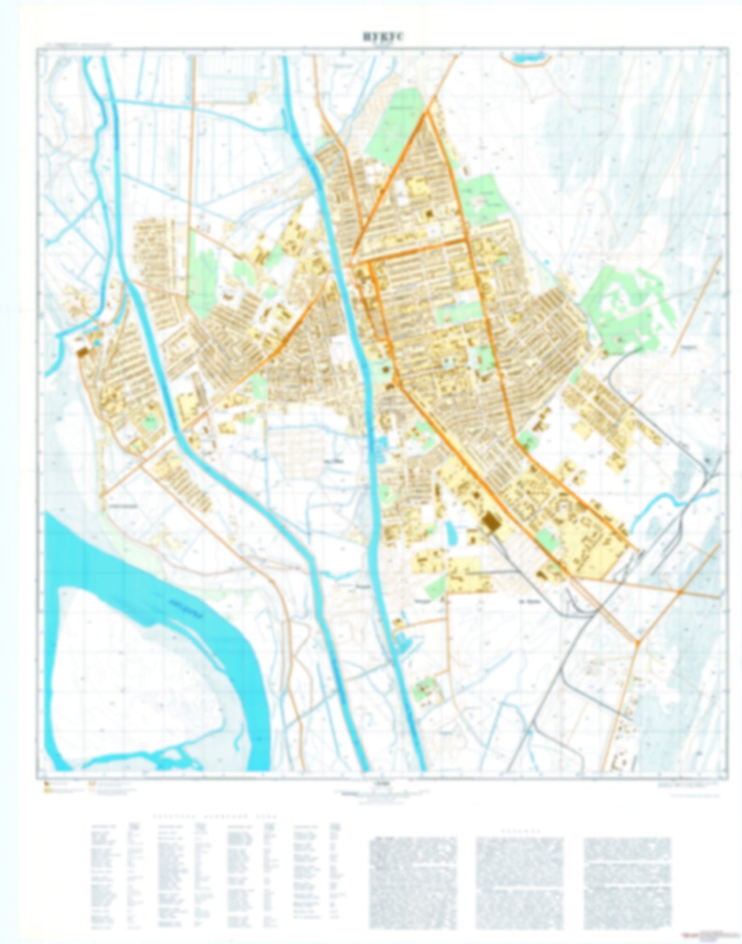 Nukus (Uzbekistan) - Soviet Military City Plans