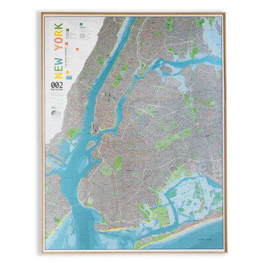 New York City Map, Version 2 - Paper