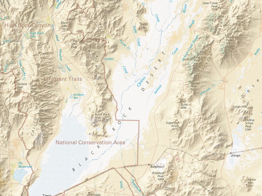 Nevada Land Cover Fine Art Print Map