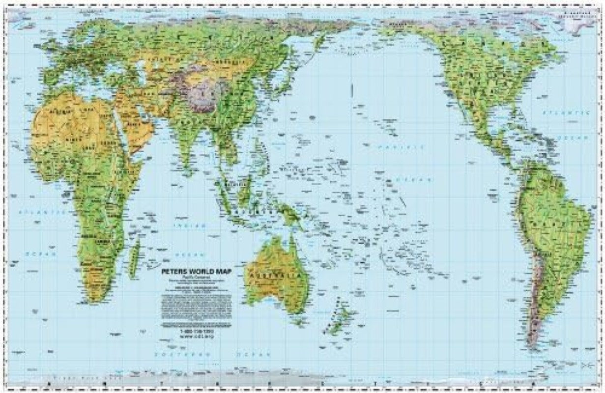 Peters World Map : Pacific-Centered Version