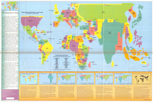 The 2005 World population map