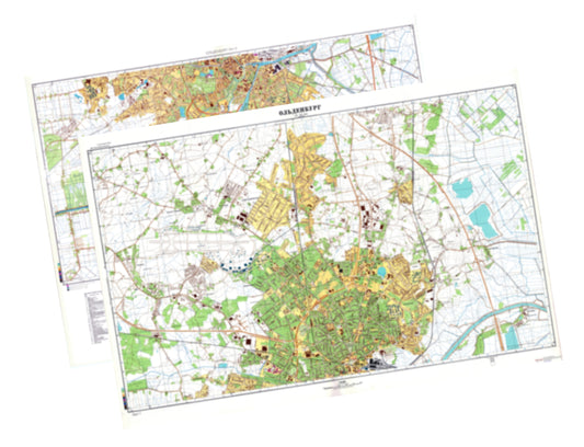 Oldenburg (Germany) 2-Sheet Set - Soviet Military City Plans