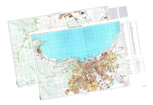Oran, Mers-el-Kebir (Algeria) 2-Sheet Set - Soviet Military City Plans