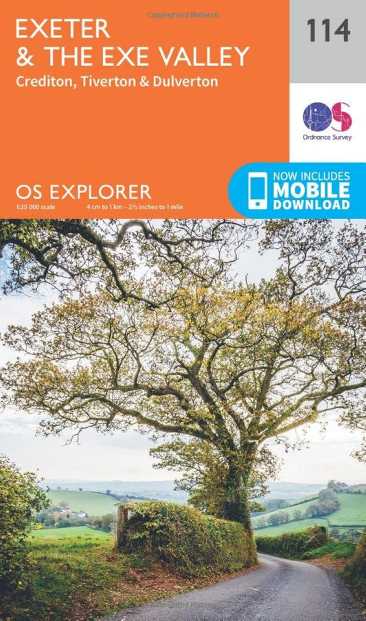 Exeter & the Exe Valley : Ordnance Survey Explorer Map