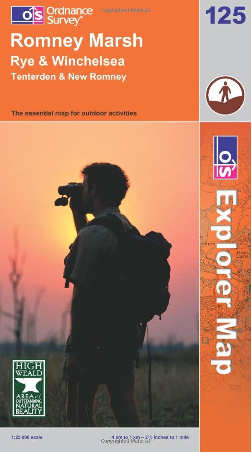 Romney Marsh, Rye & Winchelsea : OS Explorer Map