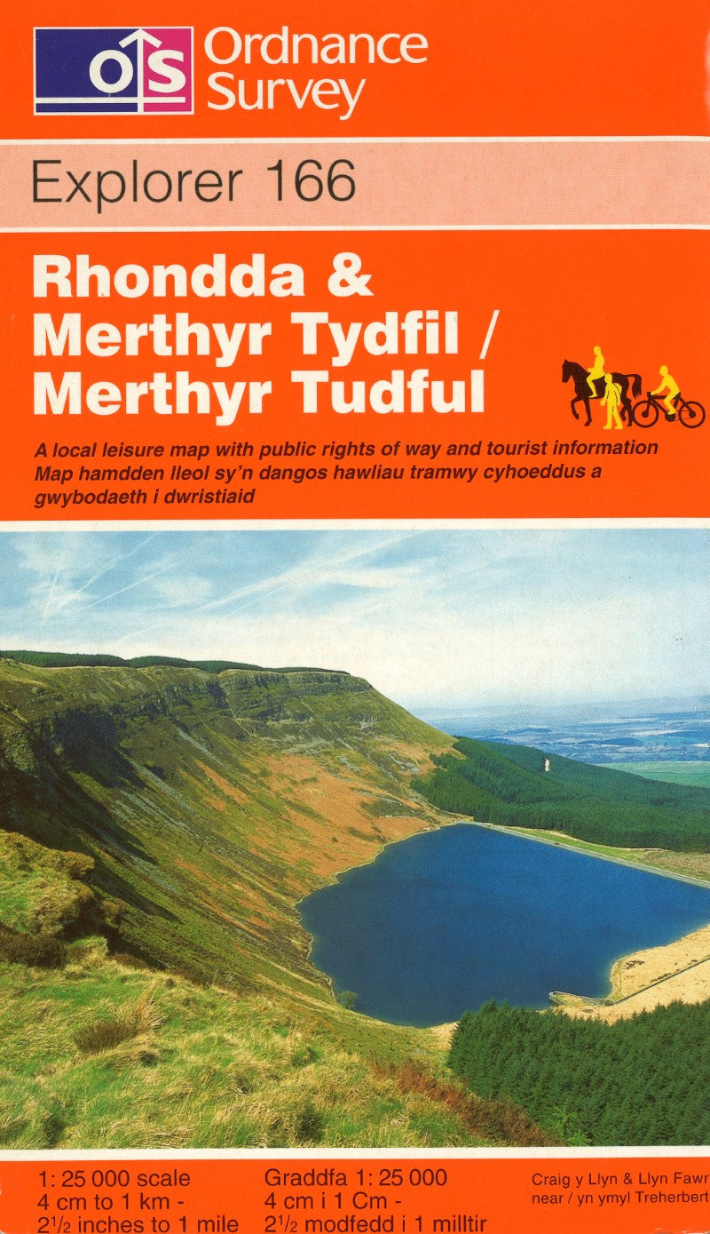 Rhondda & Merthyr Tydfil / Merthyr Tudful : OS Explorer Map