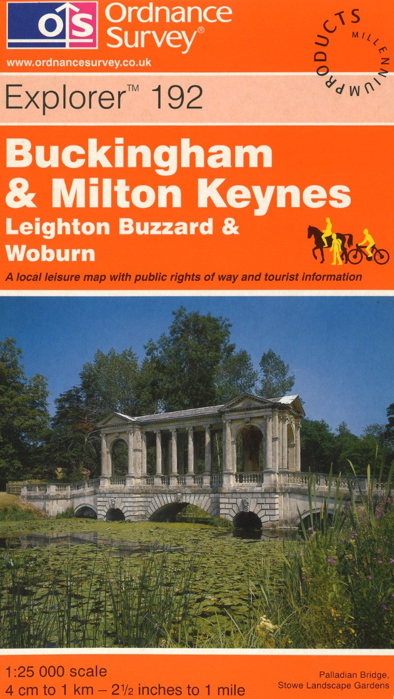 Buckingham & Milton Keynes : OS Explorer Map