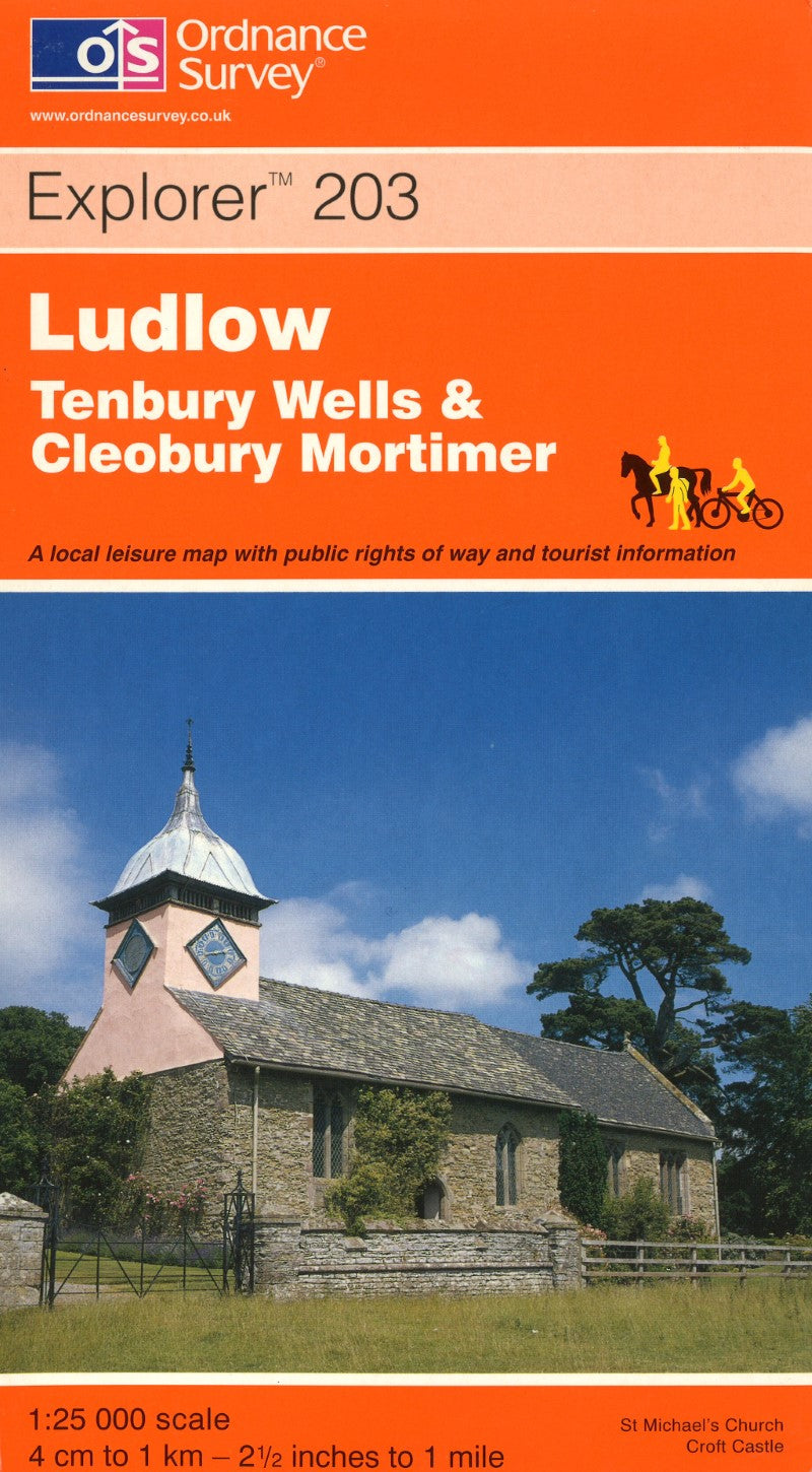 Ludlow, Tenbury Wells & Cleobury Mortimer : OS Explorer Map