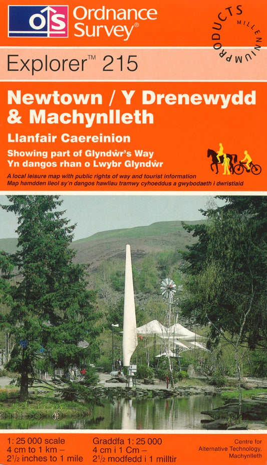 Newtown / Y Drenewydd & Machynlleth : OS Explorer Map