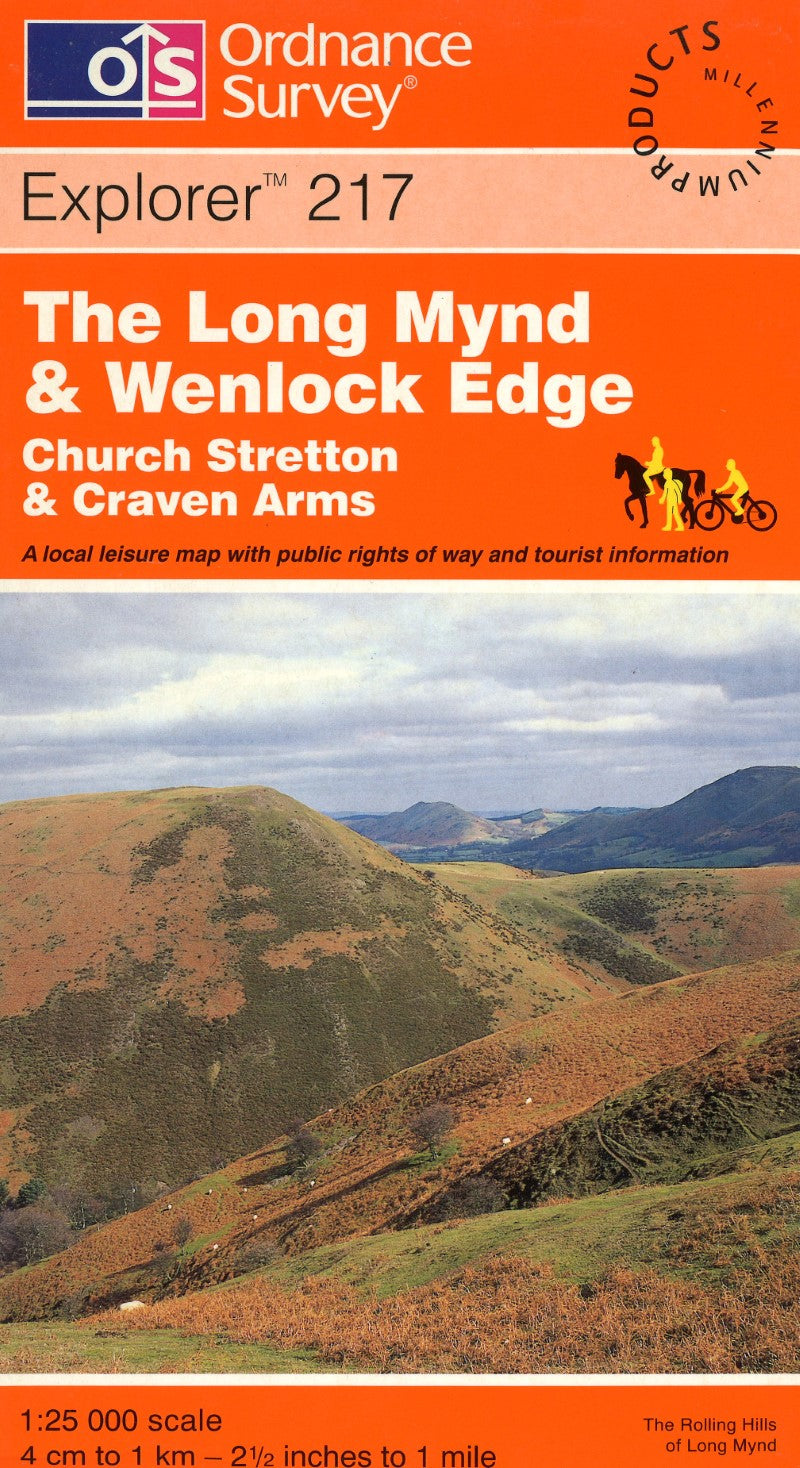 The Long Mynd & Wenlock Edge : OS Explorer Map