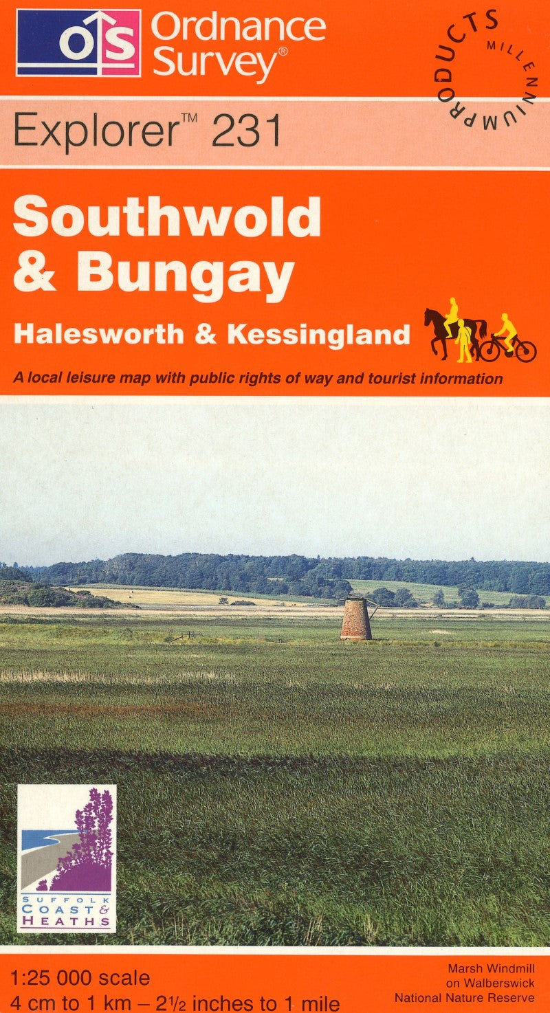 Southwold & Bungay : OS Explorer Map