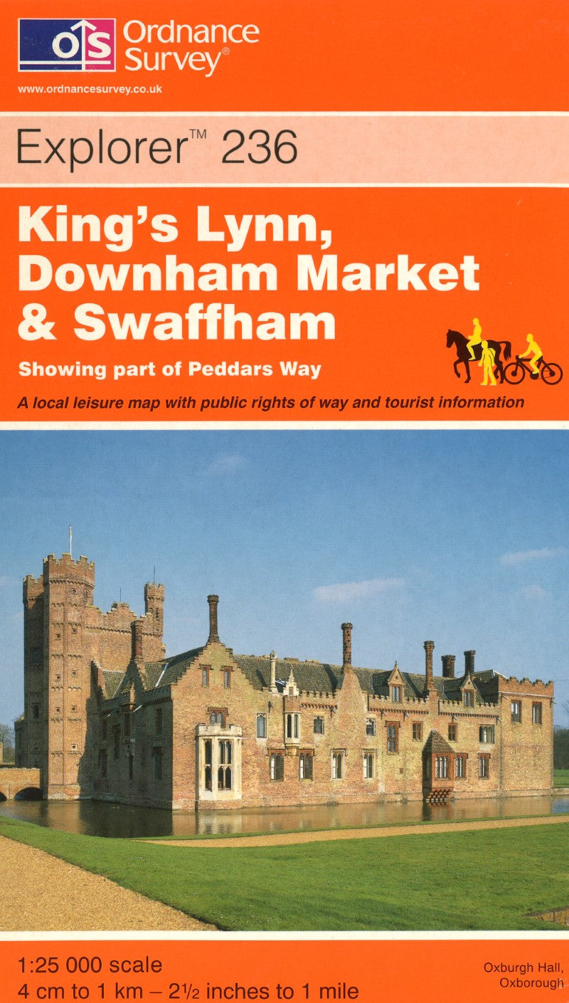 King's Lynn, Downham Market & Swaffham : OS Explorer Map