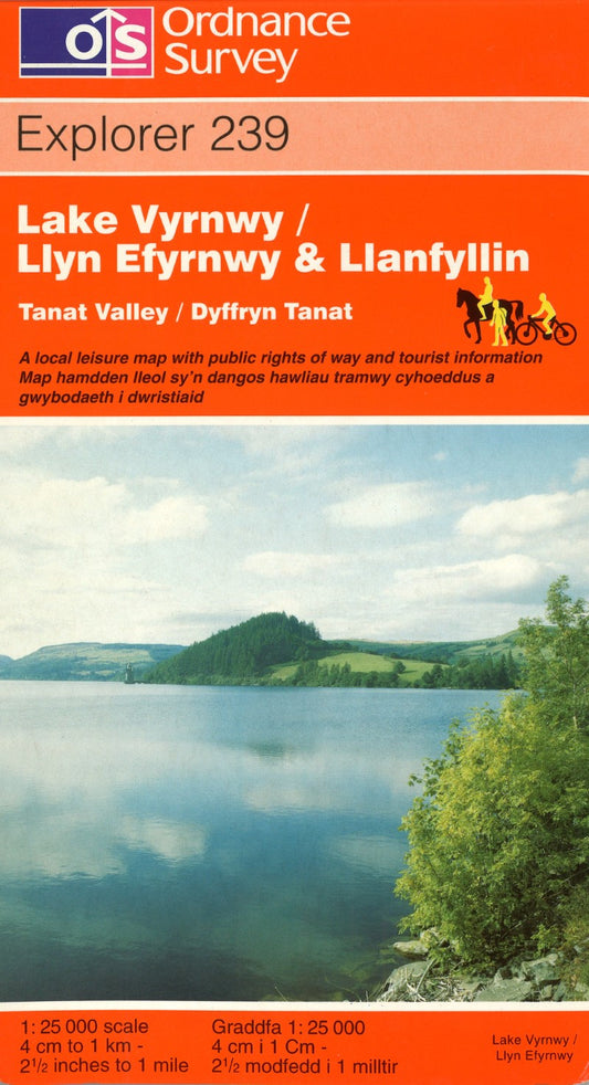 Lake Vyrnwy & Llanfyllin : OS Explorer Map