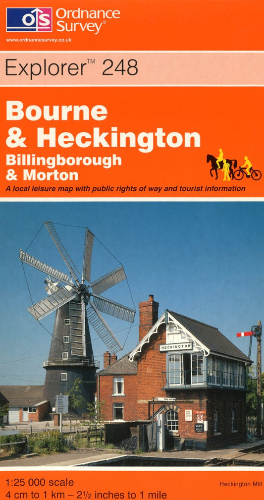 Bourne & Heckington : OS Explorer Map