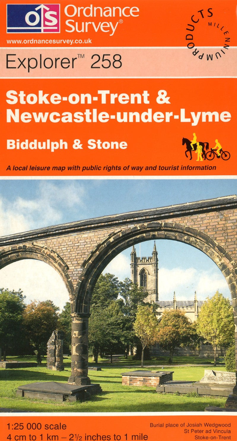 Stoke-on-Trent & Newcastle-under-Lyme : OS Explorer Map