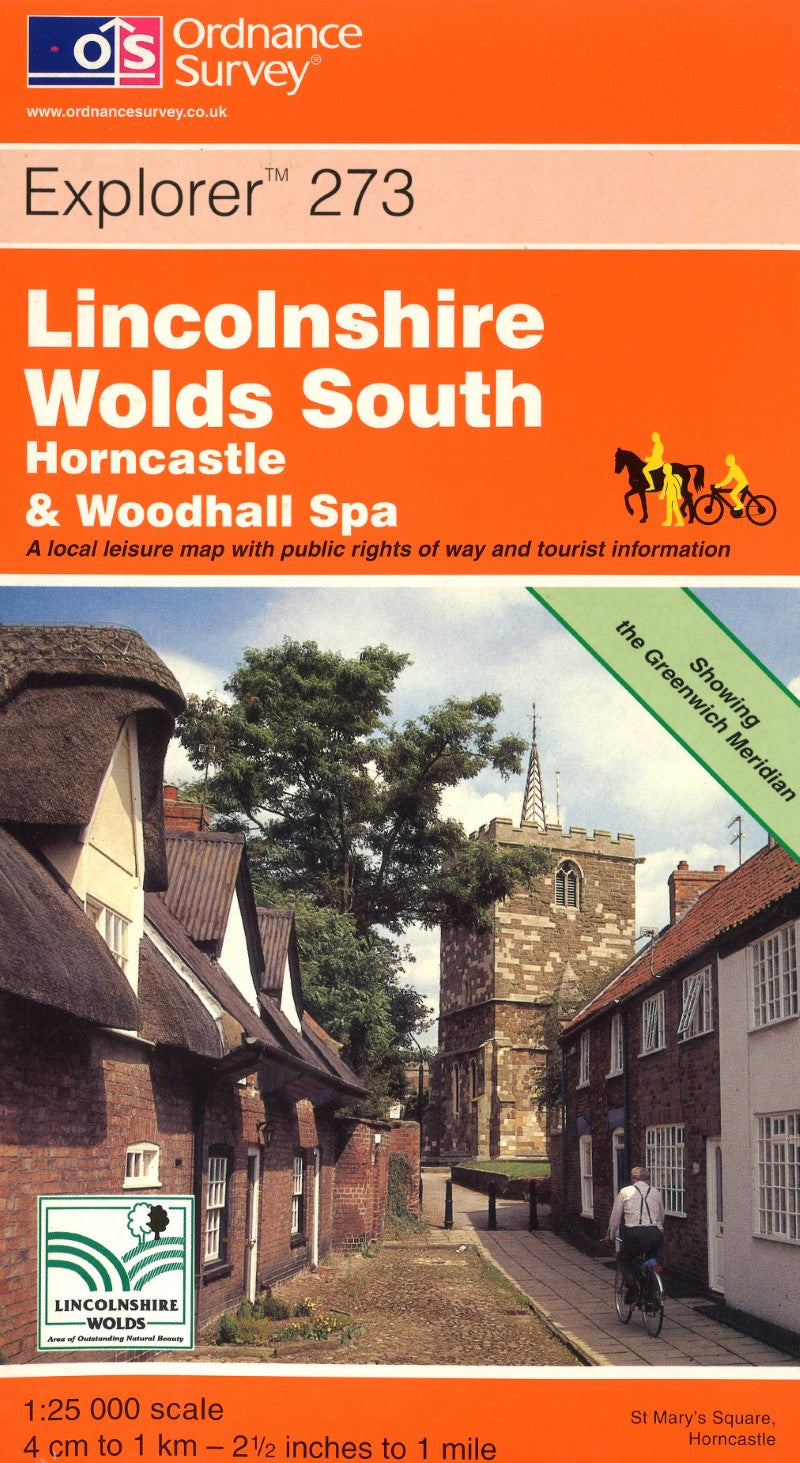 Lincolnshire Wolds South : OS Explorer Map