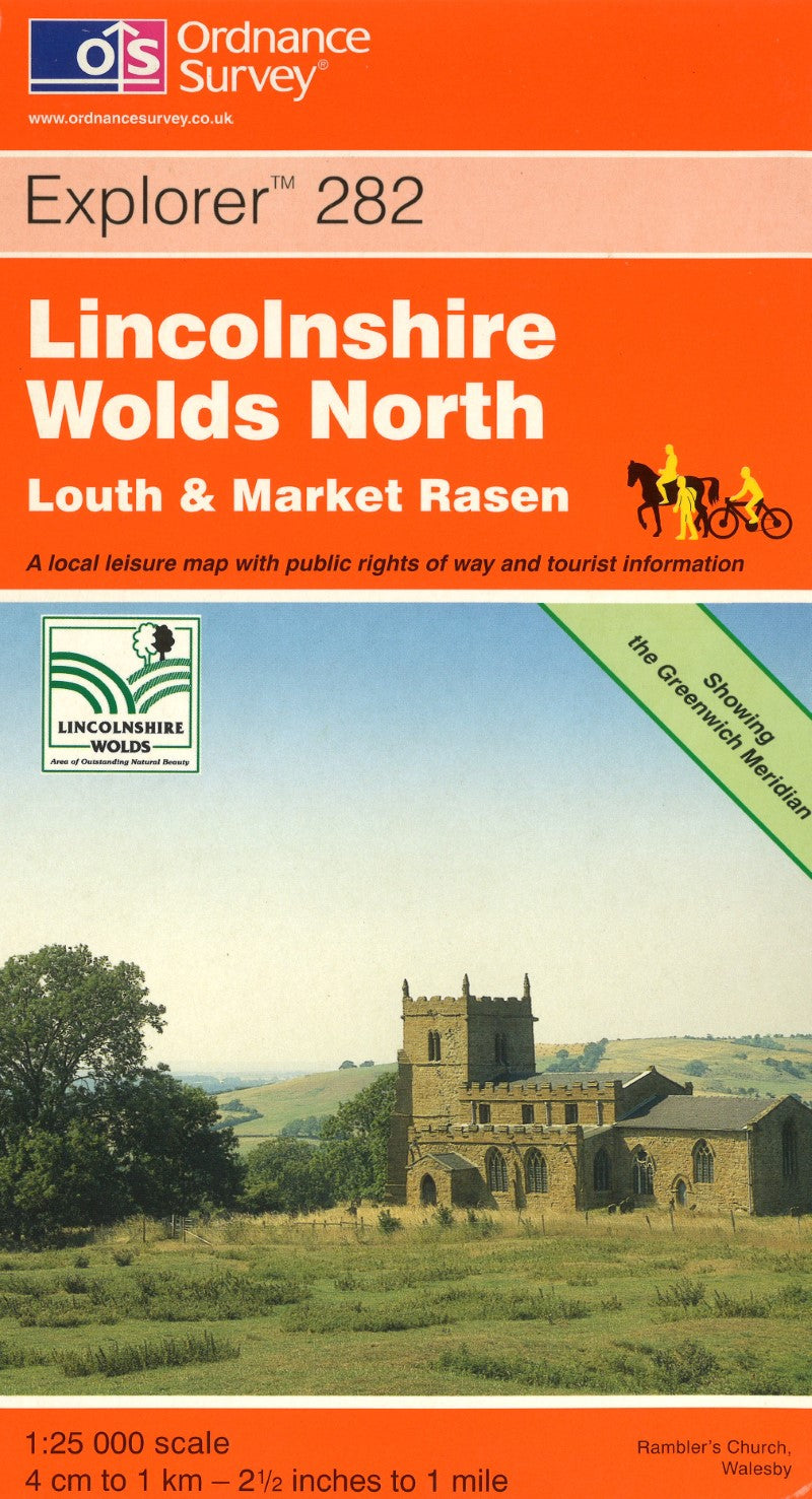 Lincolnshire Wolds North : OS Explorer Map