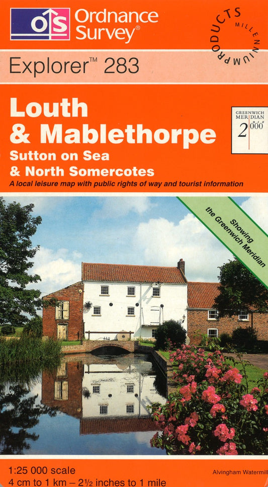 Louth & Mablethorpe : OS Explorer Map