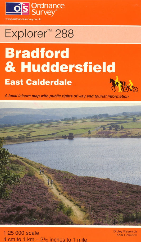 Bradford & Huddersfield : OS Explorer Map