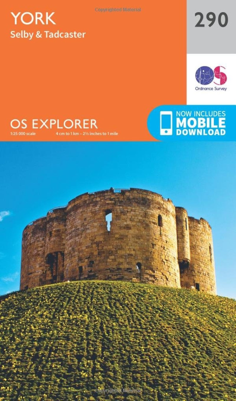 York, Selby & Tadcaster : OS Explorer Map