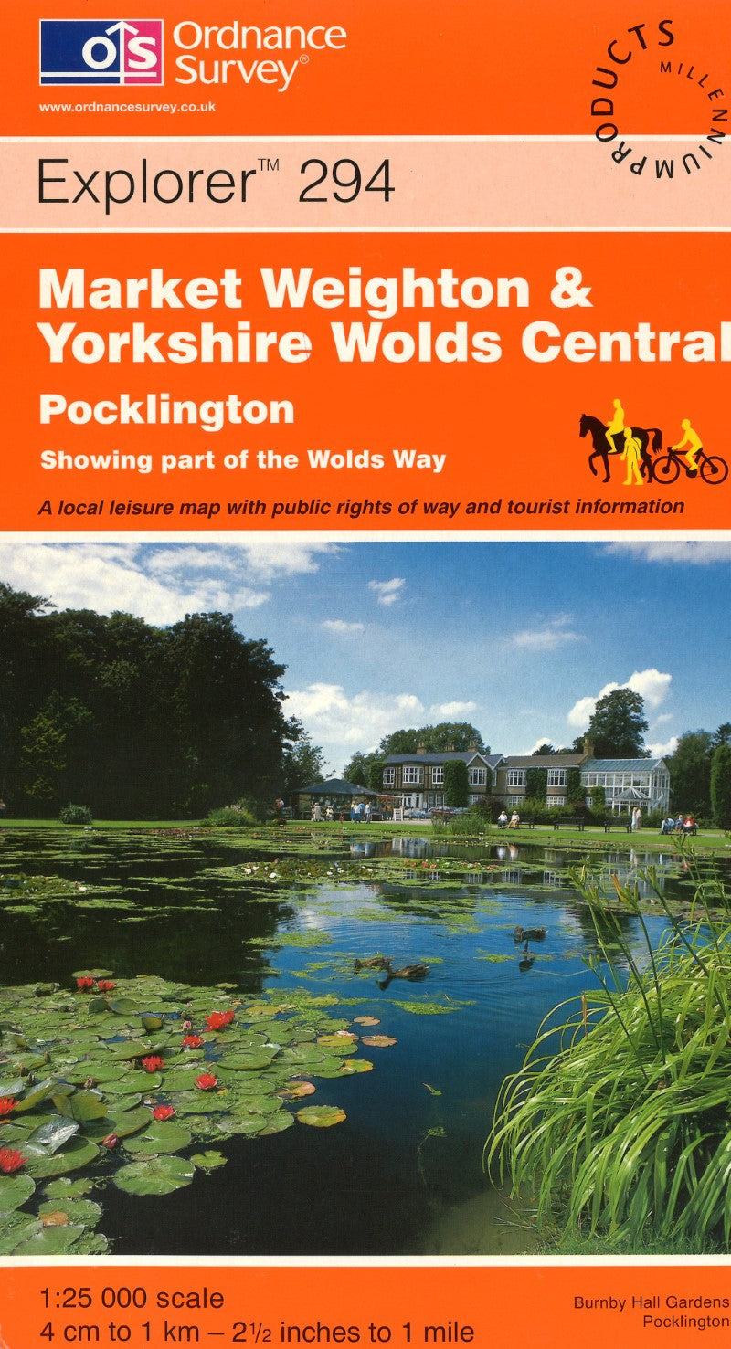 Market Weighton and Yorkshire Wolds Central : OS Explorer Map