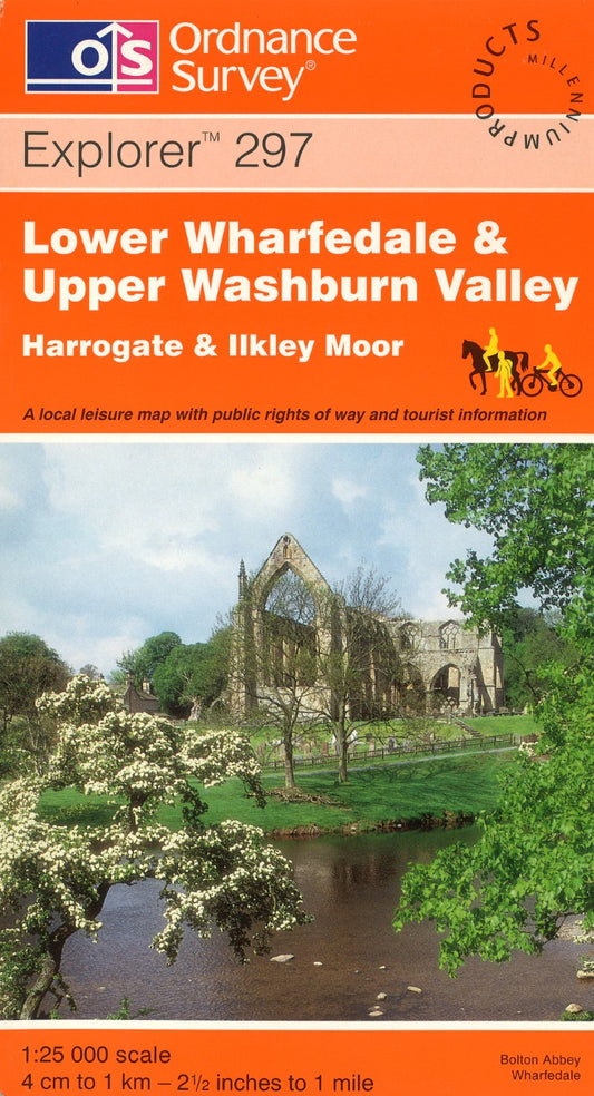 Lower Wharfedale & Washburn Valley : OS Explorer Map