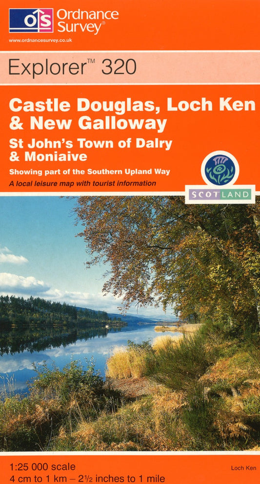 Castle Douglas, Loch Ken & New Galloway : OS Explorer Map