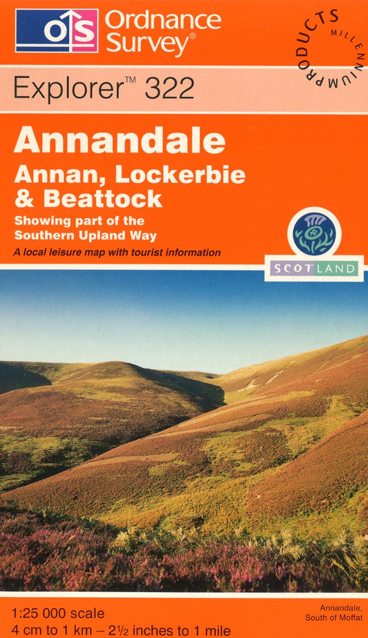 Annandale, Annan, Lockerbie & Beattock : OS Explorer Map