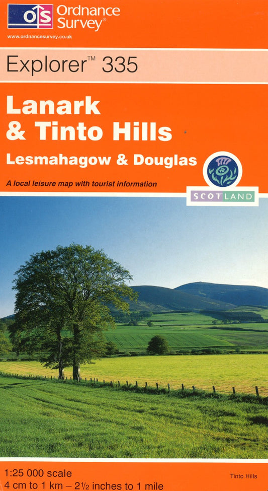 Lanark & Tinto Hills : OS Explorer Map