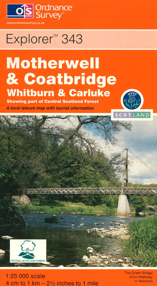 Motherwell & Coatbridge : OS Explorer Map