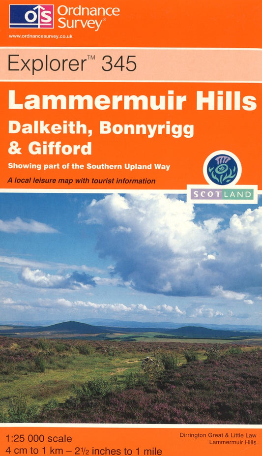 Lammermuir Hills : OS Explorer Map