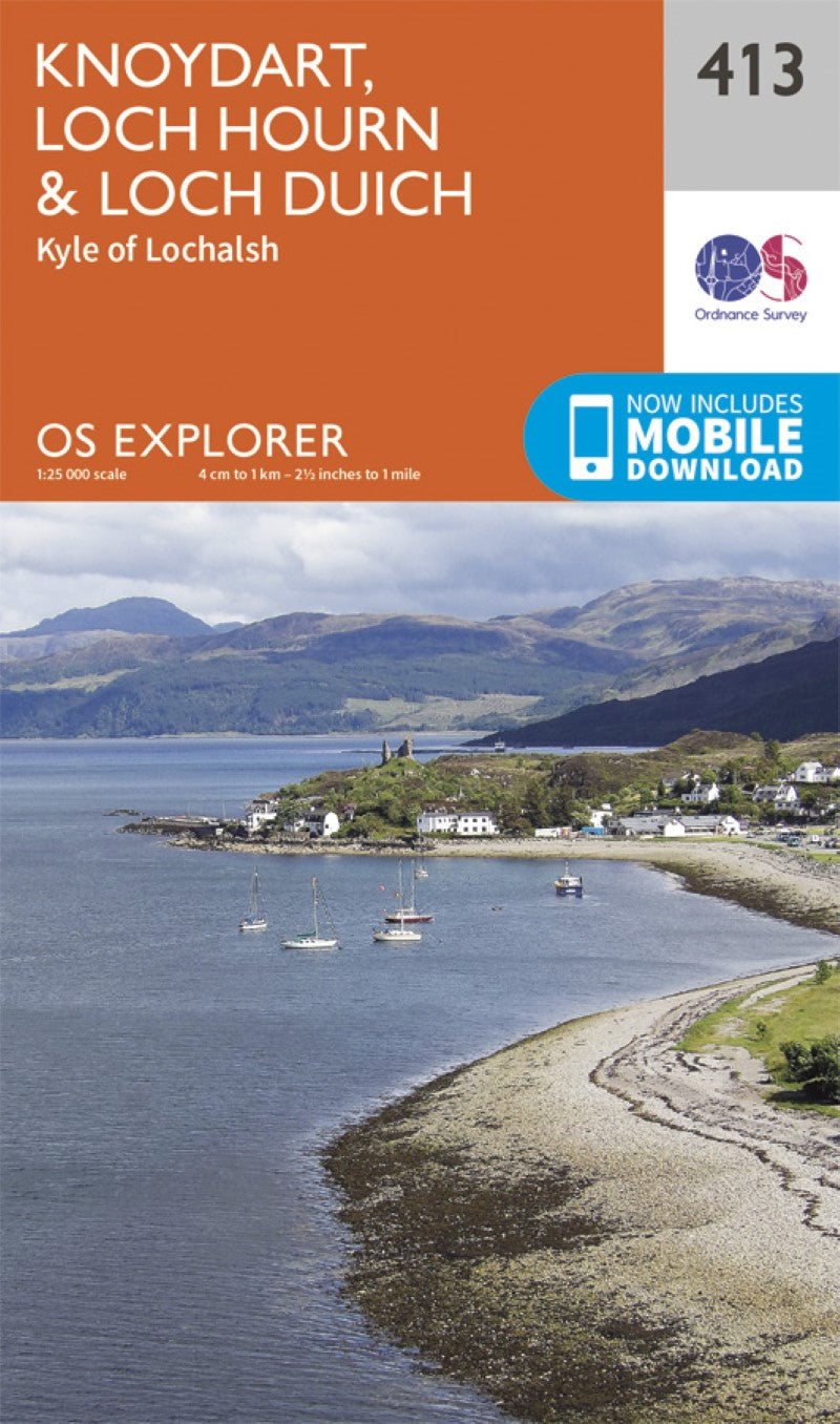 Knoydart, Loch Hourn & Loch Duich Explorer Map