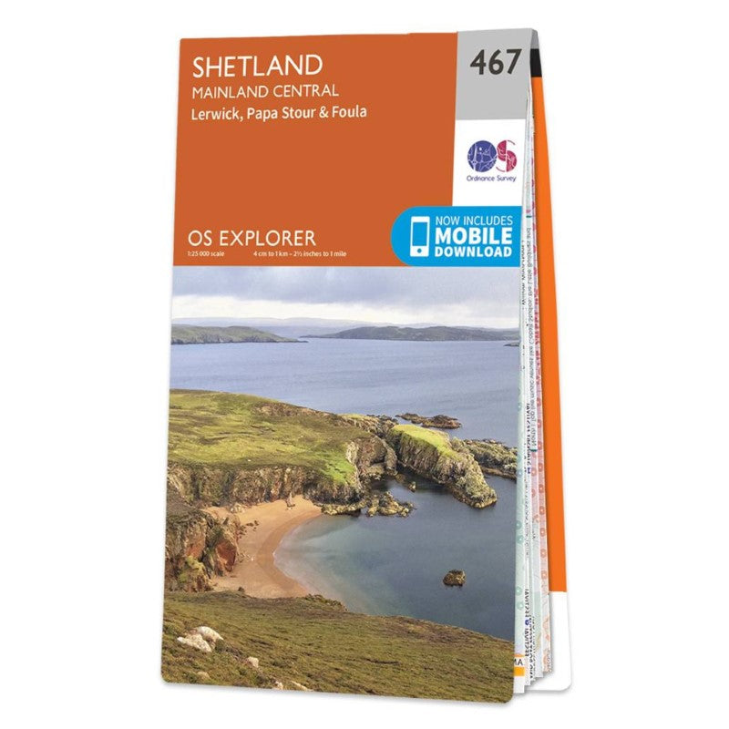 Shetland: Mainland Central OS Explorer Map
