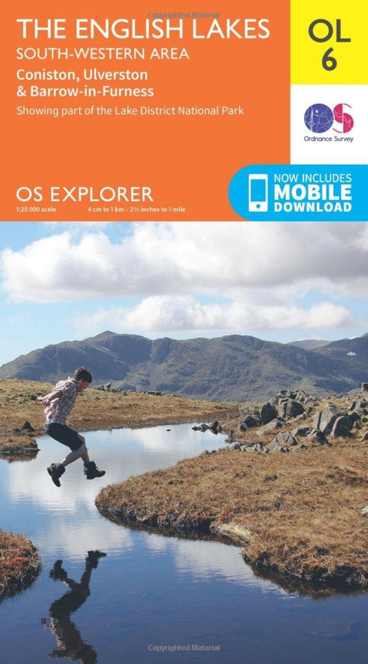 The English Lakes - South Western area, Consiton, Ulverston & Barrow-in-Furness : OS Explorer Map Outdoor Leisure