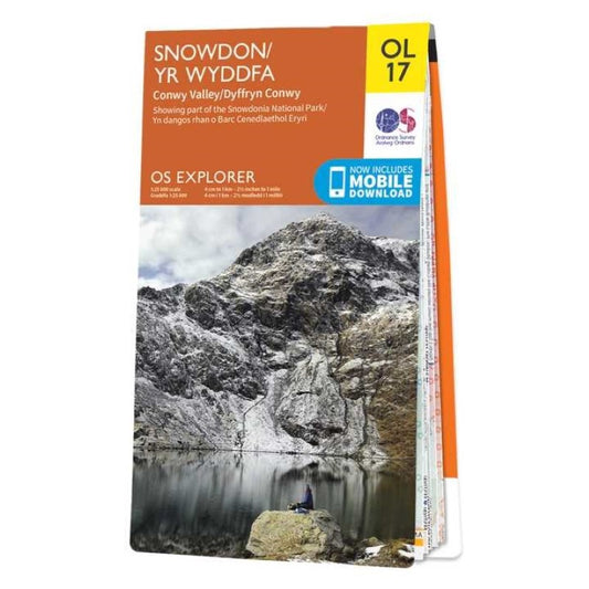 Snowdon/Yr Wyddfa and Conwy Valley/Dyffryn Conwy : OS Explorer Map #17