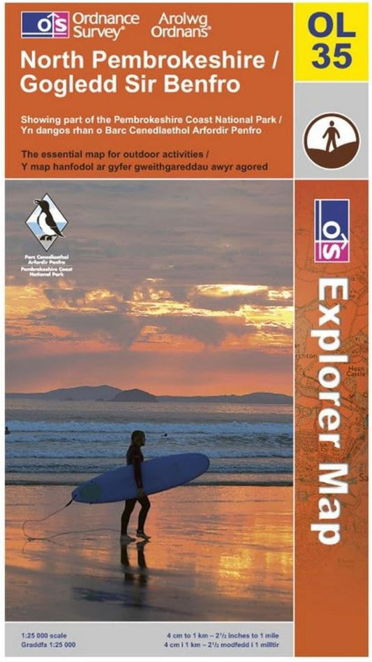 North Pembrokeshire/Gogledd Sir Benfro : OS Explorer Map Outdoor Leisure