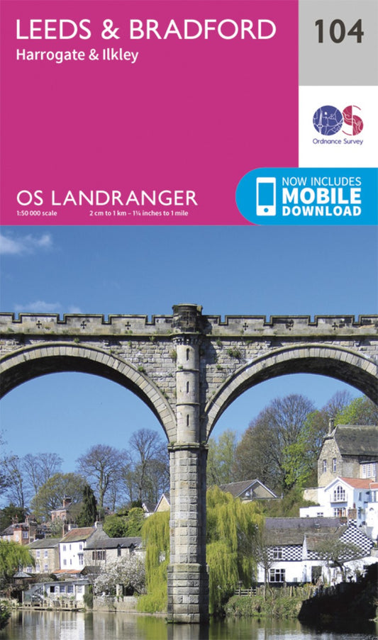 Leeds & Bradford, Harrowgate & Ilkley Landranger Map