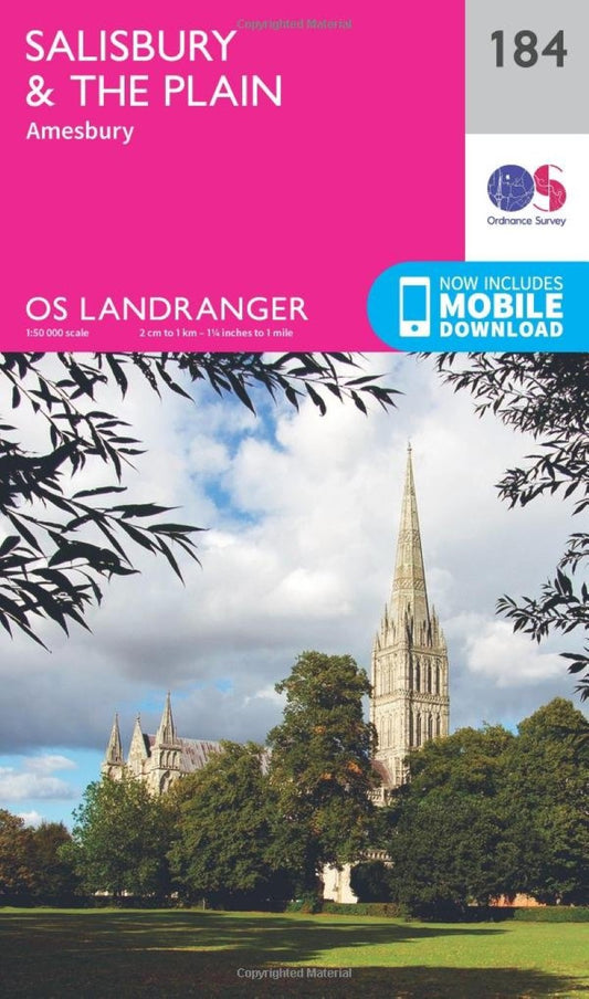 Salisbury & the Plain OS Landranger Map #184