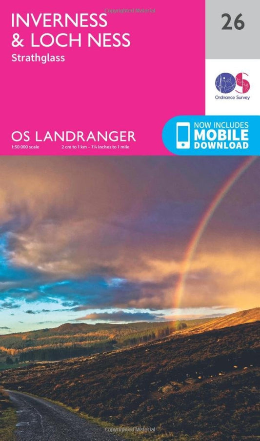 Inverness & Loch Ness Landranger Map 26