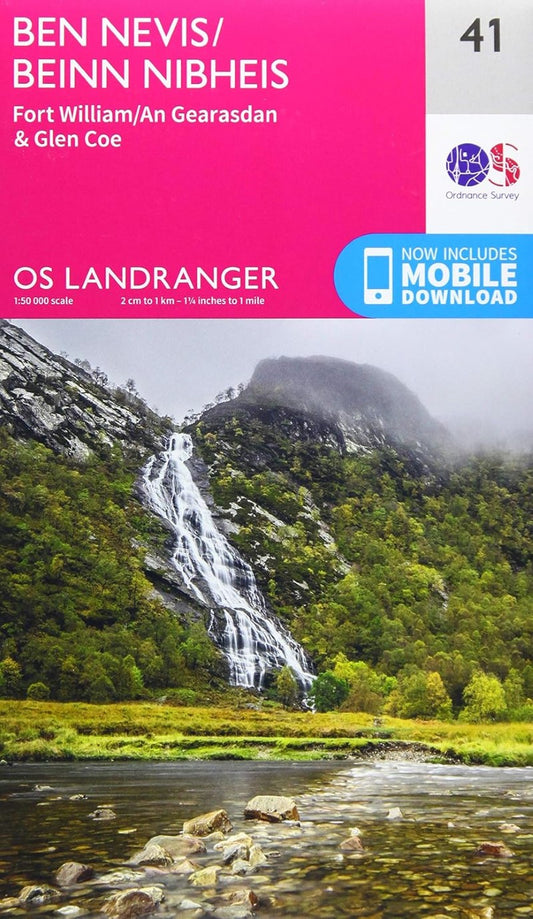 Ben Nevis, Fort William & Glen Coe OS Landranger Map #41