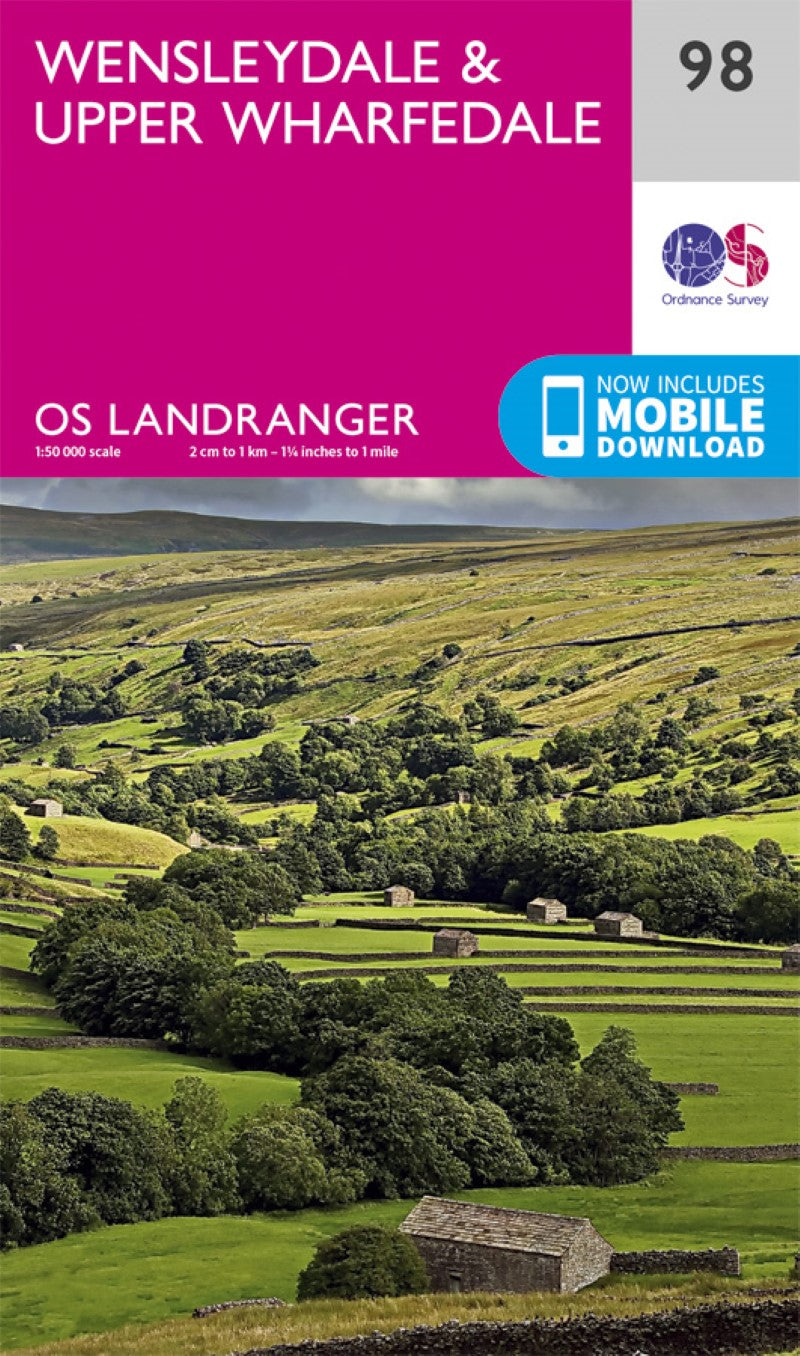 Wensleydale & Upper Wharfedale Landranger Map