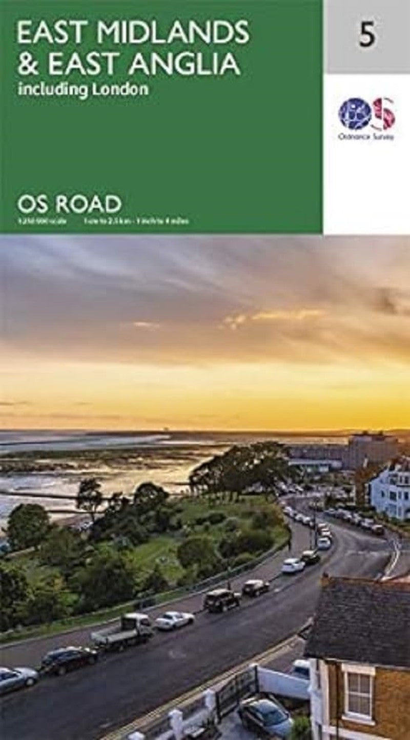 East Midlands & East Anglia Travel Map : Including London