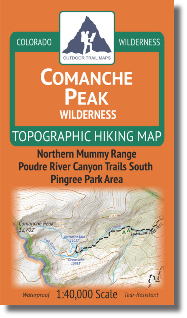 Comanche Peak Wilderness 1:40k