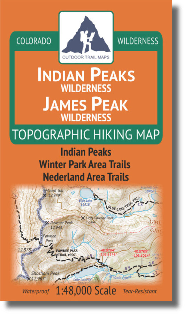 Indian Peaks / James Peak Wilderness 1:48k