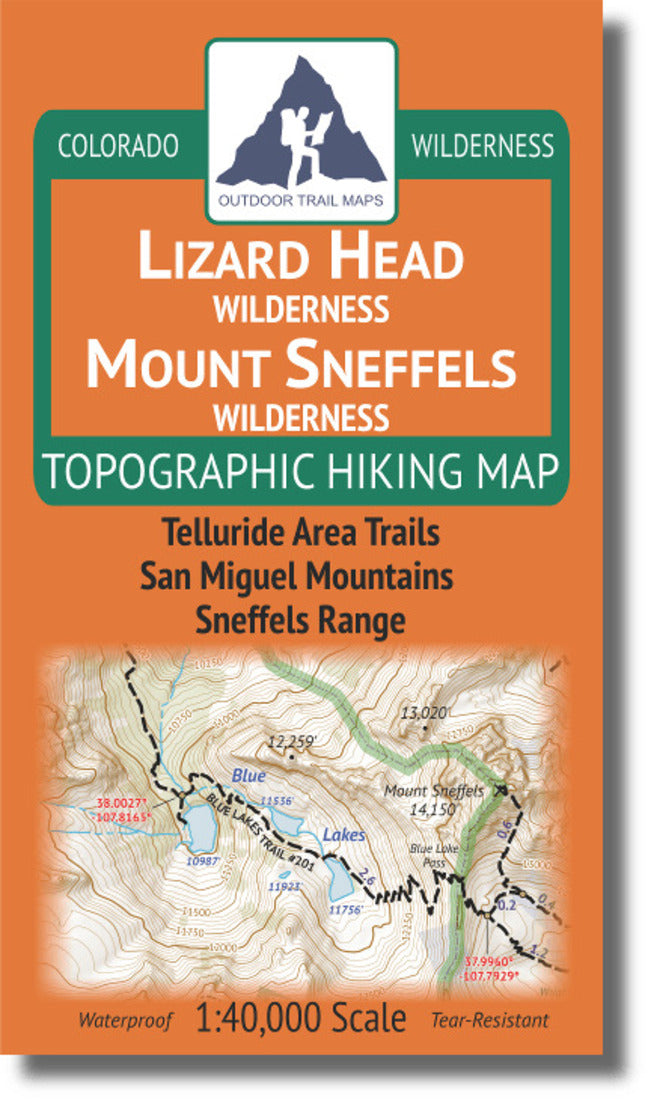 Lizard Head / Mount Sneffels Wilderness 1:40k