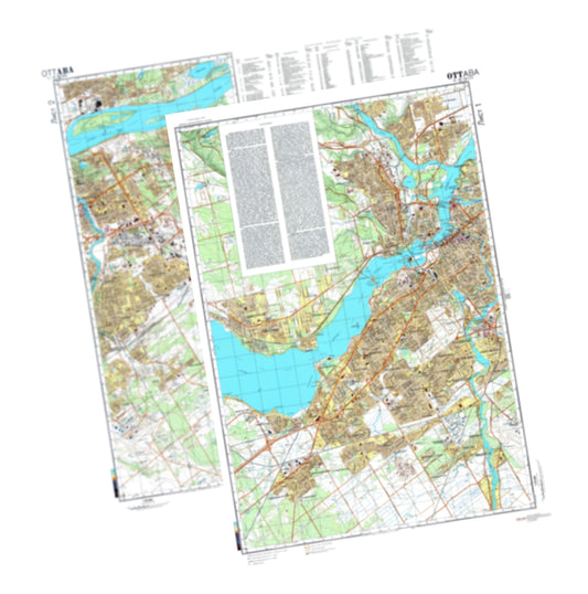 Ottawa (Canada) 2-Sheet Set - Soviet Military City Plans