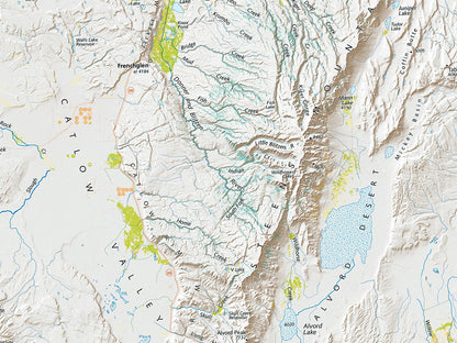 Oregon Land Cover Fine Art Print Map