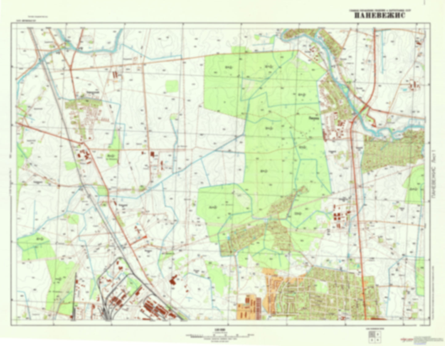 Panevėžys 1 (Lithuania) - Soviet Military City Plans