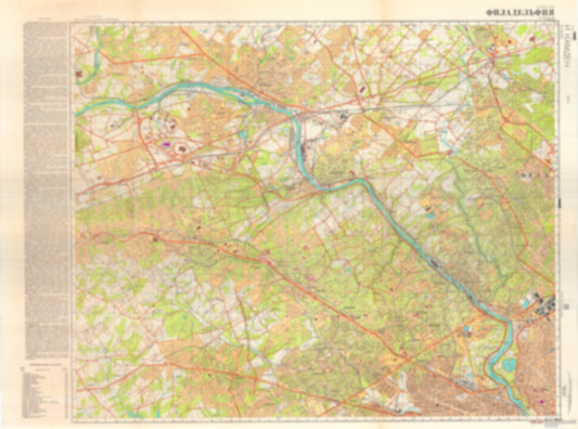 Philadelphia, Camden, PA 1 (USA) - Soviet Military City Plans