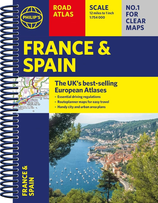 Philip's France & Spain Road Atlas